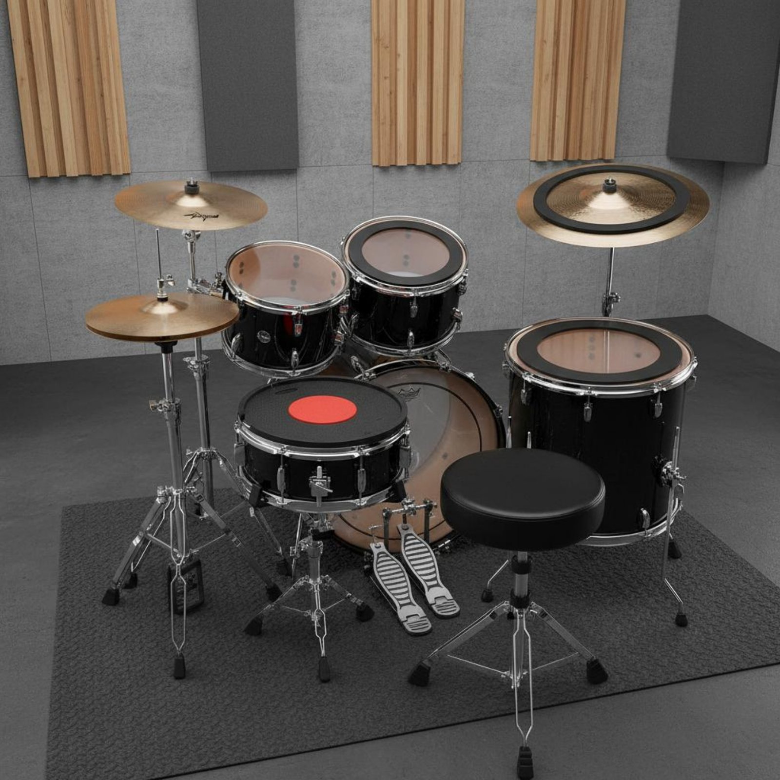 Musical Instrument Set - Set di Pad Mute per Batteria
