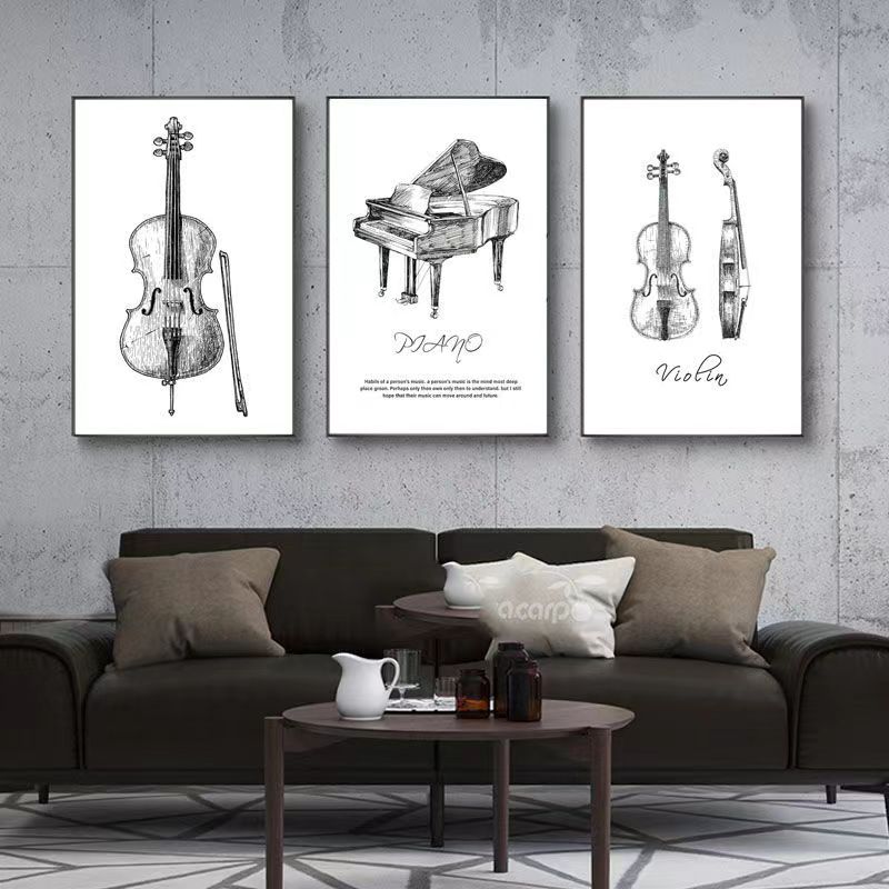 Musical Instrument Manufacturers - Pittura su tela Moderno e minimalista