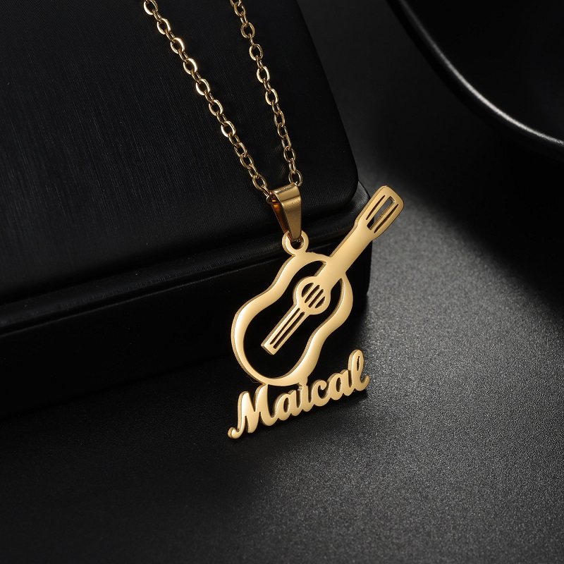 Musical Instrument And Names - Nuova Collana con Ciondolo a Forma