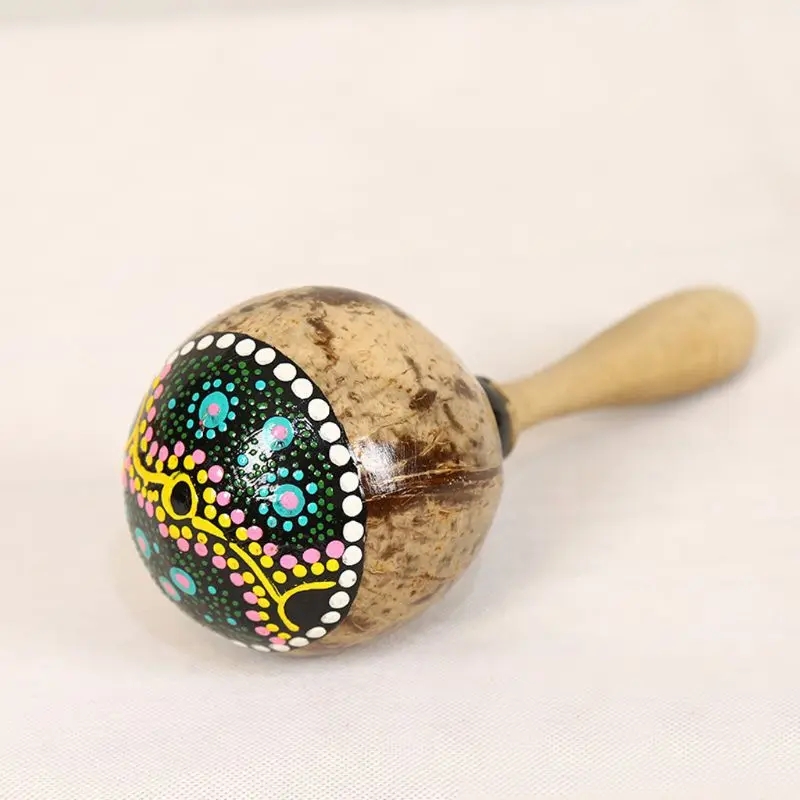 Musical Instrument Maraca - Maracas di guscio di cocco dipinto
