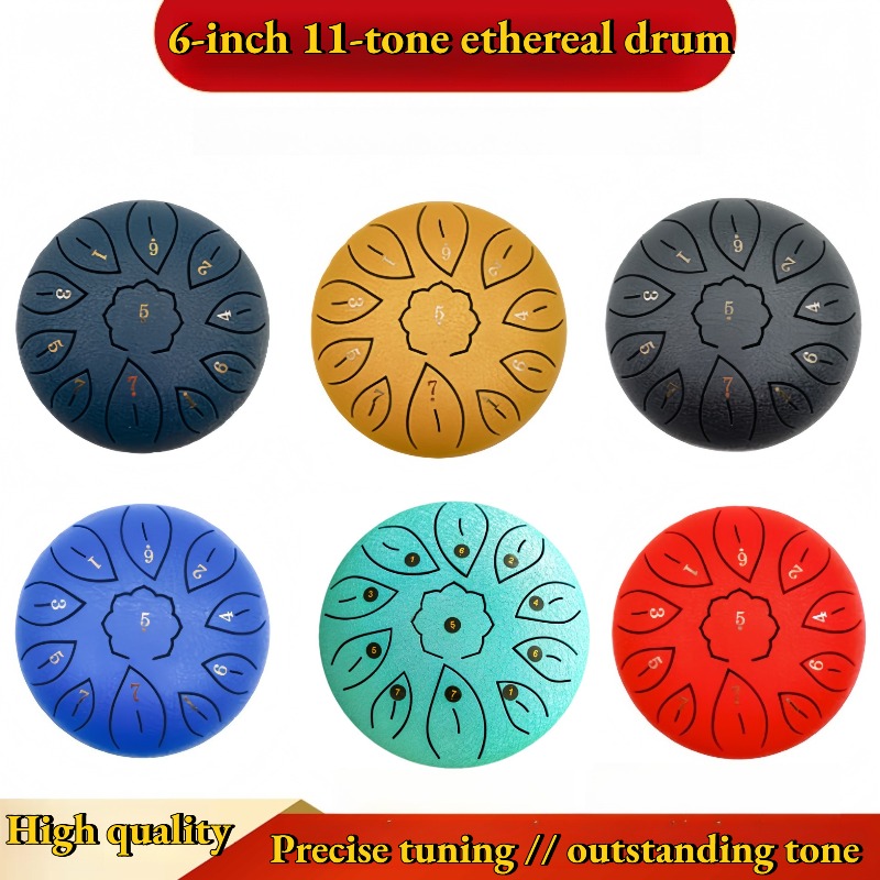 Tongue Drum Steel - Tamburo Etterico da 6 Pollici con
