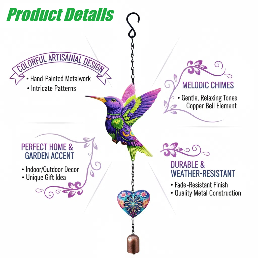 Campanelli eolici per colibrì  - Musical Instrument Chimes recensione e prezzo