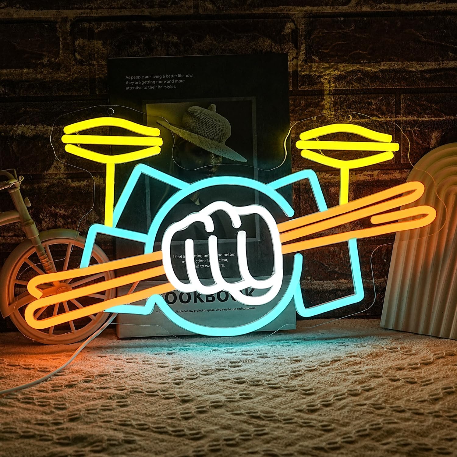 Insegna al Neon a Forma di Bat - Musical Instrument Set recensione e prezzo