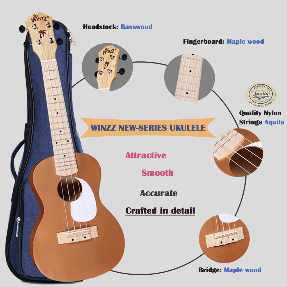 Ukulele da 21 Pollici Colore M - Musical Instrument Online recensione e prezzo