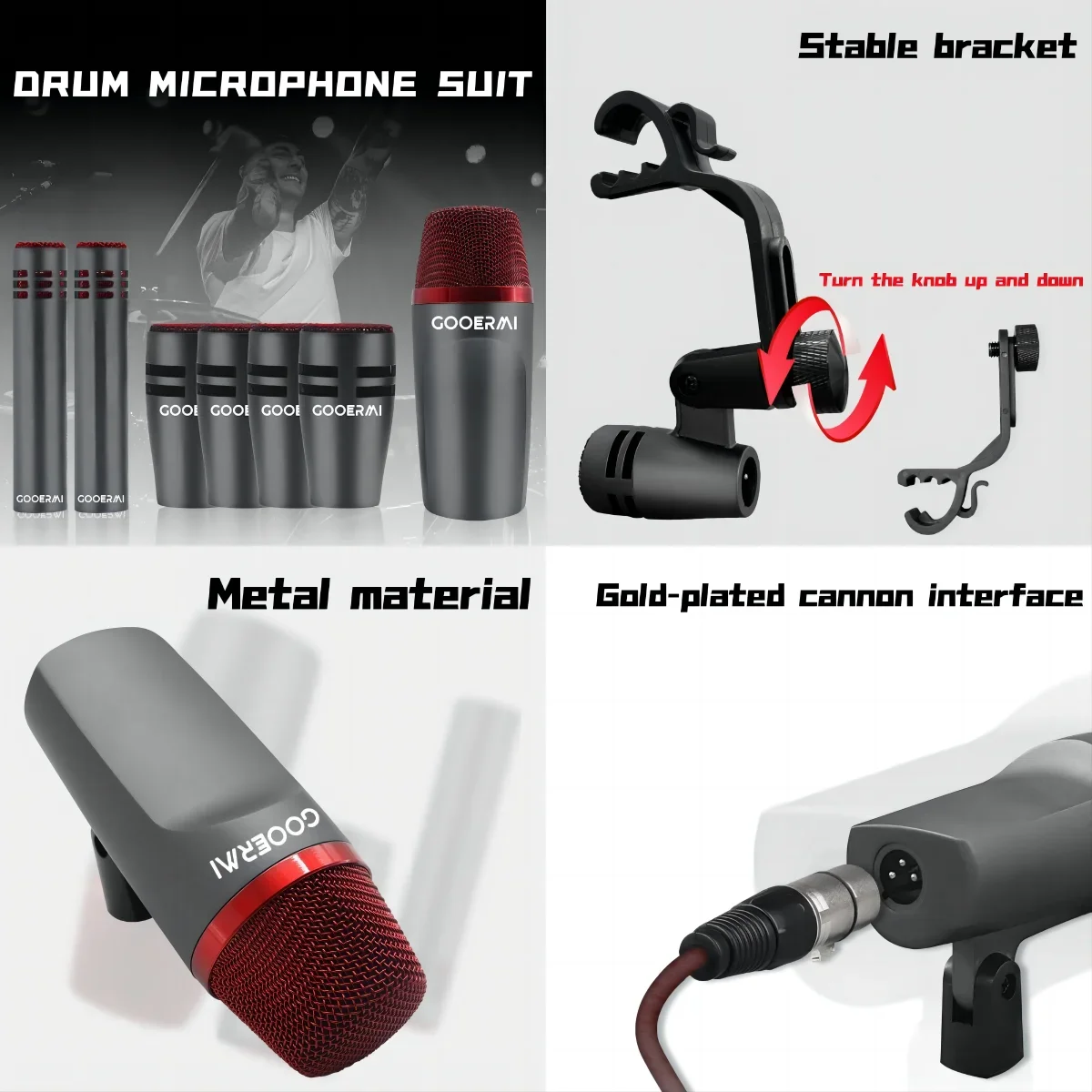 Set di microfoni M per batteri - Musical Instrument Groups recensione e prezzo