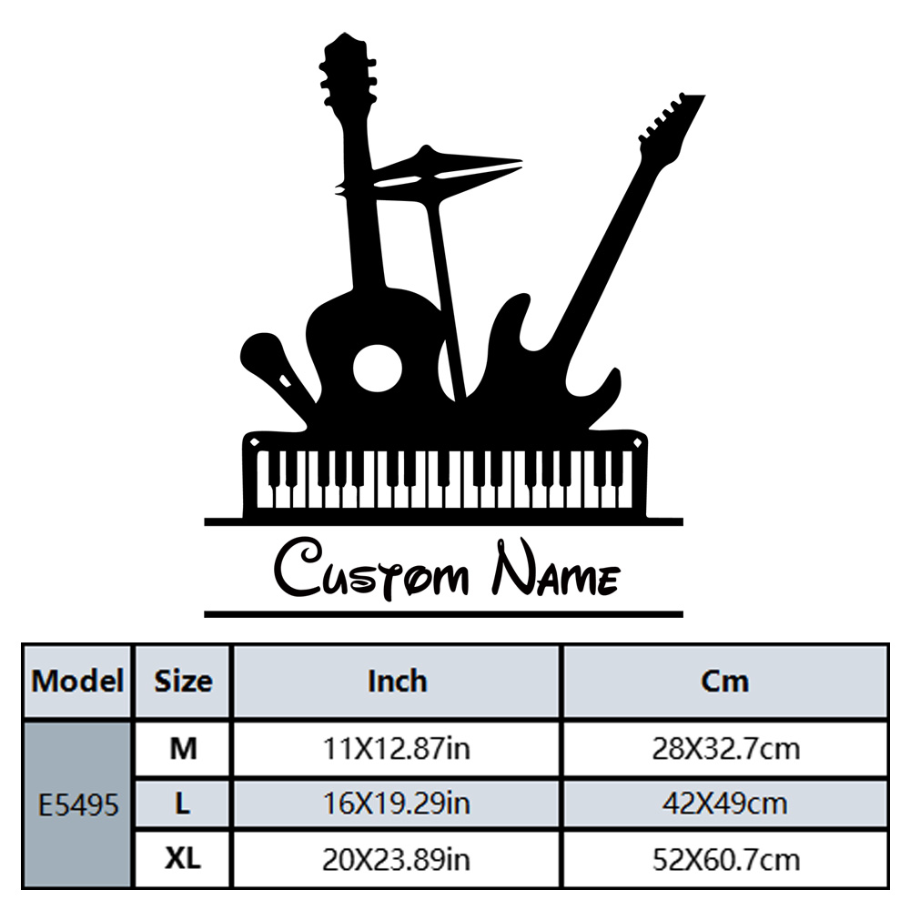 1PC Adesivo Murale in Vinile c - Musical Instrument And Names recensione e prezzo