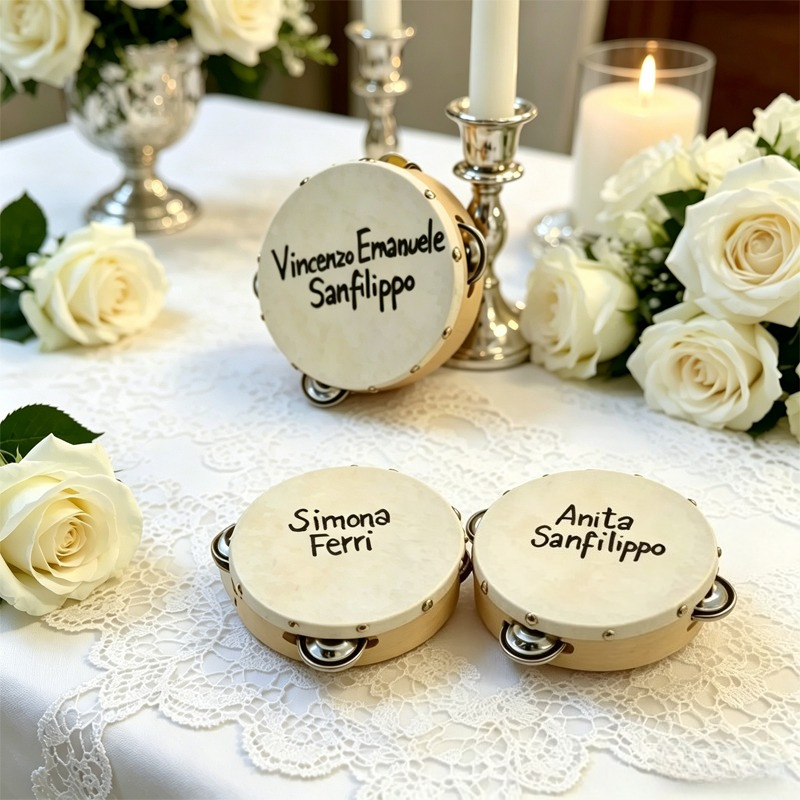 3/5 pezzi ﻿   Tamburelli Nuzia - Musical Instruments Names recensione e prezzo