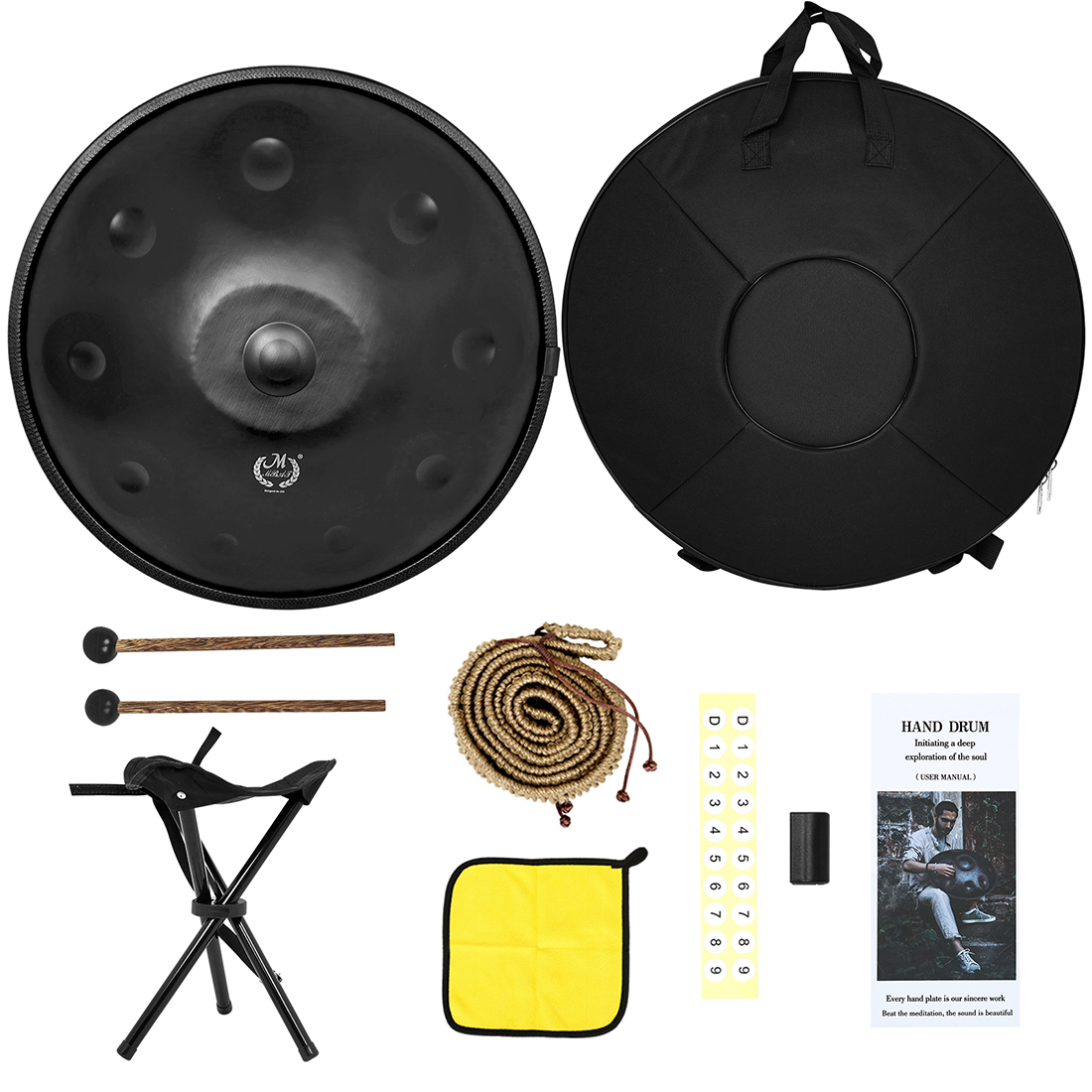 M MBAT Handpan in Re minore da - Tongue Drum Steel recensione e prezzo