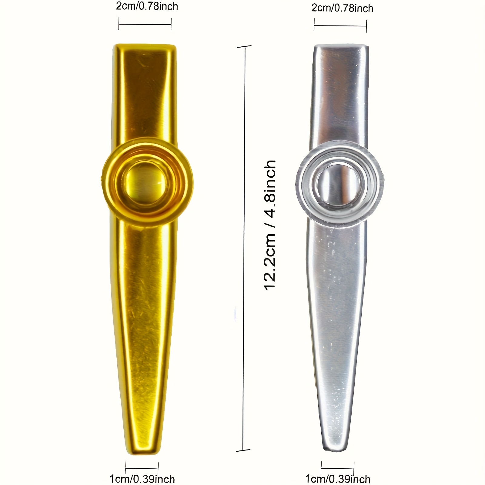 7 pezzi Kazoos in metallo dal  - Musical Instrument Note recensione e prezzo