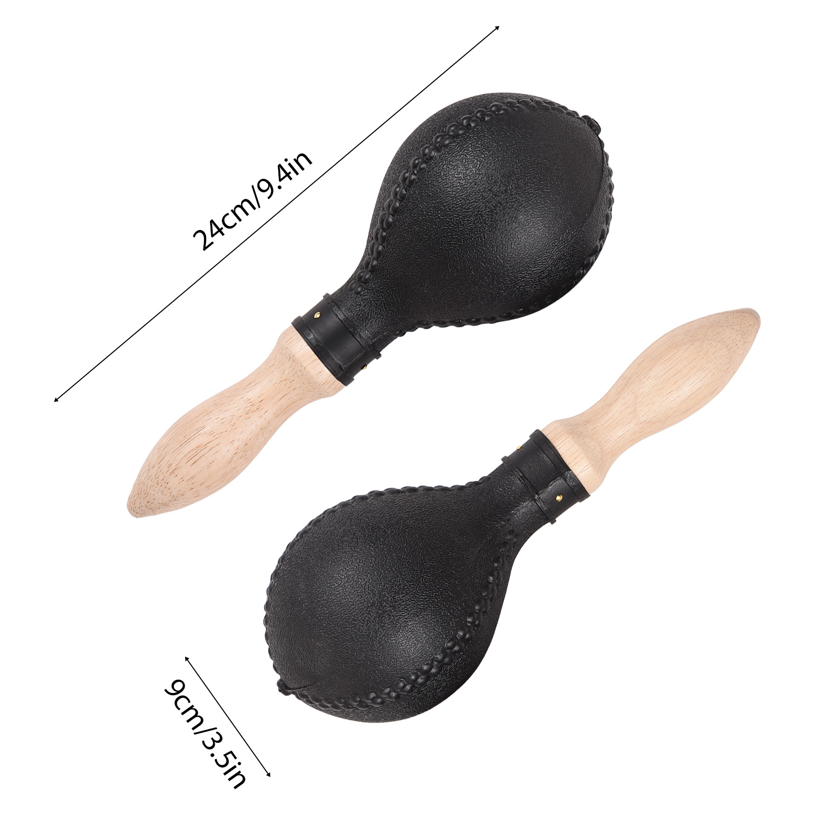 1 paio 25 cm Maracas neri Mart - Musical Instrument Maraca recensione e prezzo