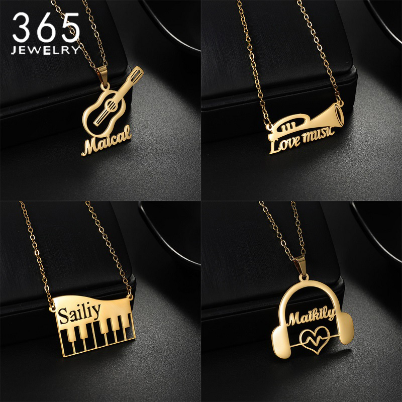 Nuova Collana con Ciondolo a F - Musical Instrument And Names recensione e prezzo