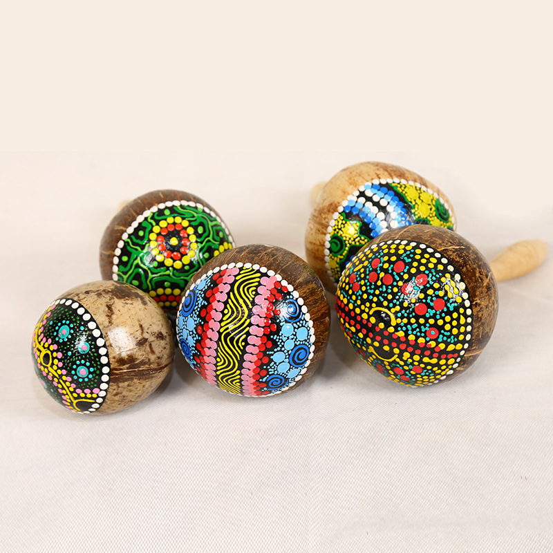 Maracas di guscio di cocco dip - Musical Instrument Maraca recensione e prezzo