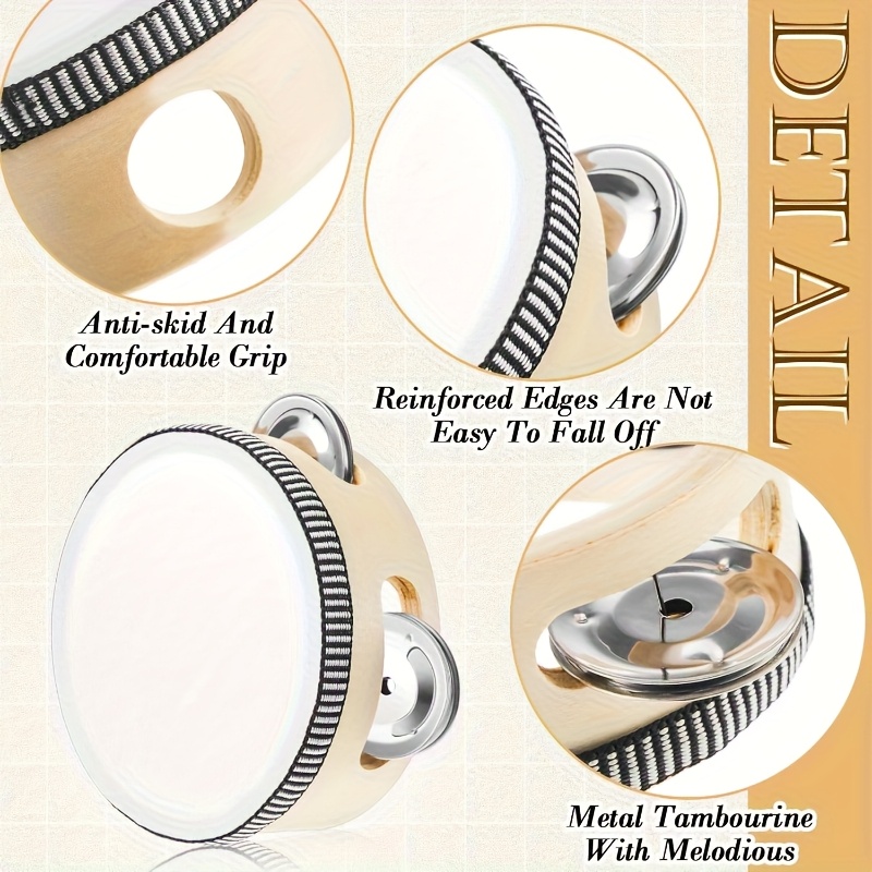 1/3 Tamburelli in Legno da 6/8 - Musical Instrument Chimes recensione e prezzo