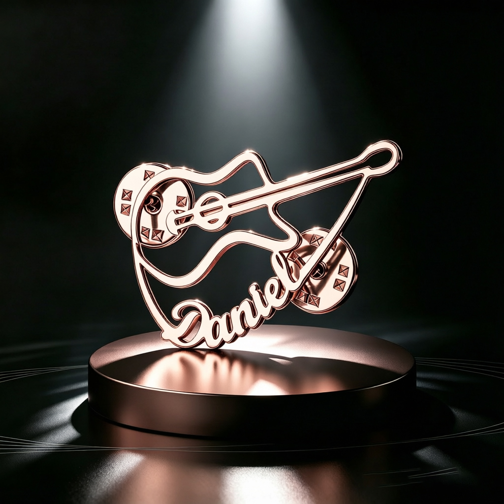 Spilla Personalizzata a Forma  - Musical Instrument And Names recensione e prezzo