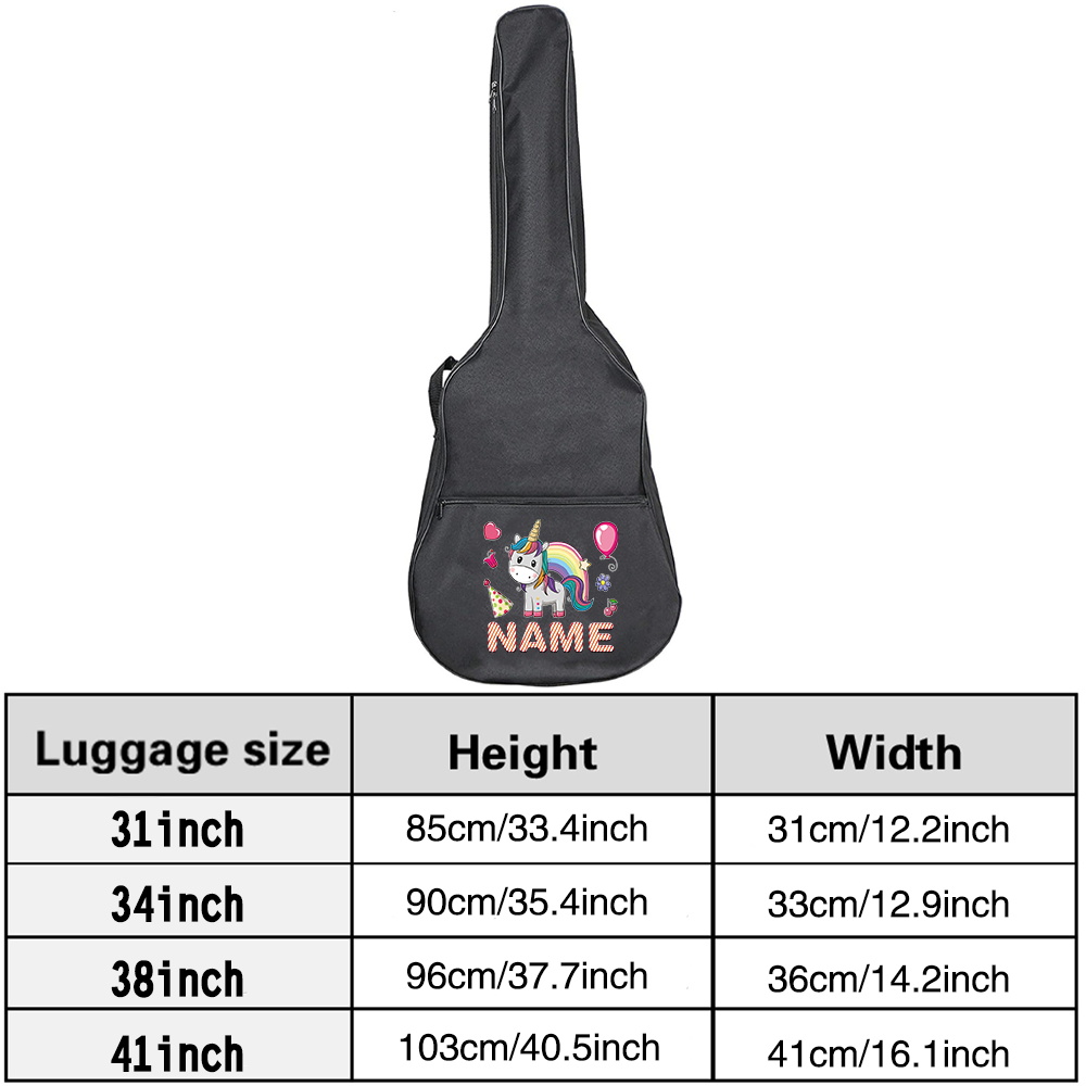 Borsa per chitarra con nome pe - Musical Instrument And Names recensione e prezzo